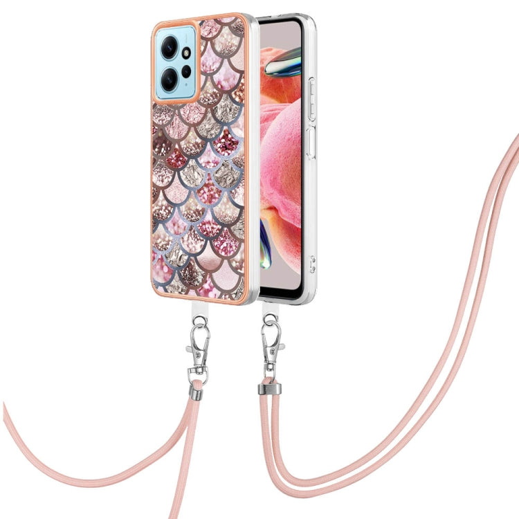 Electroplating IMD TPU Phone Case with Lanyard, For Xiaomi Poco F5 Pro 5G / Redmi K60, For Xiaomi Redmi Note 12S 4G, For Xiaomi Redmi Note 12 4G Global, For Xiaomi Redmi Note 12 Pro+ Global