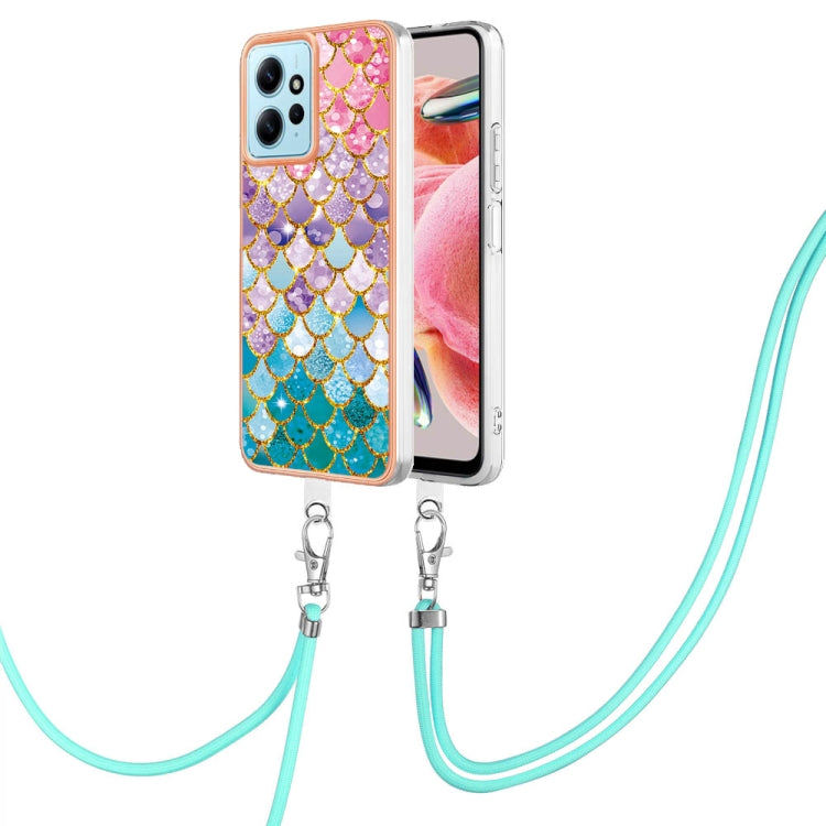 Electroplating IMD TPU Phone Case with Lanyard, For Xiaomi Poco F5 Pro 5G / Redmi K60, For Xiaomi Redmi Note 12S 4G, For Xiaomi Redmi Note 12 4G Global, For Xiaomi Redmi Note 12 Pro+ Global
