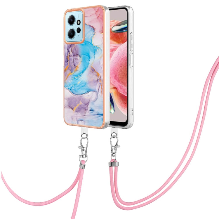Electroplating IMD TPU Phone Case with Lanyard, For Xiaomi Poco F5 Pro 5G / Redmi K60, For Xiaomi Redmi Note 12S 4G, For Xiaomi Redmi Note 12 4G Global, For Xiaomi Redmi Note 12 Pro+ Global