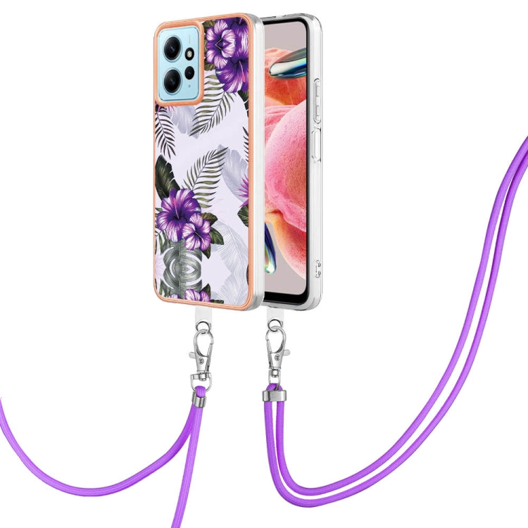 Electroplating IMD TPU Phone Case with Lanyard, For Xiaomi Poco F5 Pro 5G / Redmi K60, For Xiaomi Redmi Note 12S 4G, For Xiaomi Redmi Note 12 4G Global, For Xiaomi Redmi Note 12 Pro+ Global