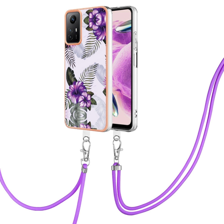 Electroplating IMD TPU Phone Case with Lanyard, For Xiaomi Poco F5 Pro 5G / Redmi K60, For Xiaomi Redmi Note 12S 4G, For Xiaomi Redmi Note 12 4G Global, For Xiaomi Redmi Note 12 Pro+ Global