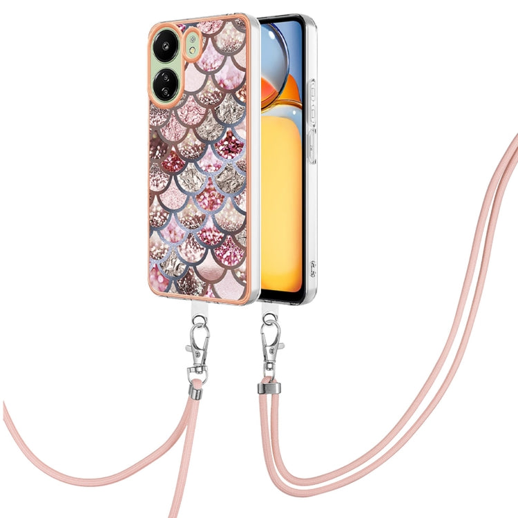 Electroplating IMD TPU Phone Case with Lanyard, For Xiaomi  Poco X6 Pro, For Xiaomi Redmi K70E, For Xiaomi Redmi Note 13 5G Global, For Xiaomi Redmi 13C 4G