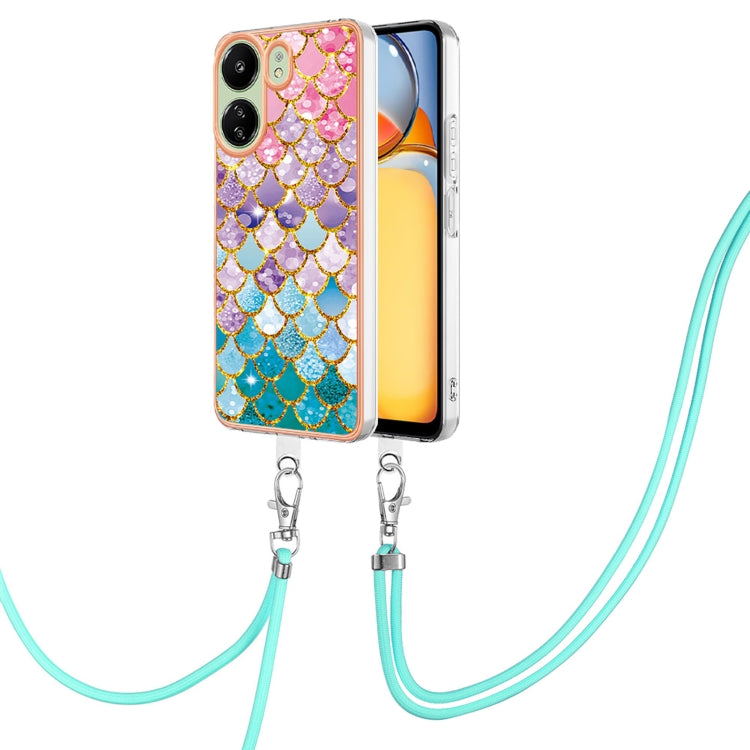 Electroplating IMD TPU Phone Case with Lanyard, For Xiaomi  Poco X6 Pro, For Xiaomi Redmi K70E, For Xiaomi Redmi Note 13 5G Global, For Xiaomi Redmi 13C 4G