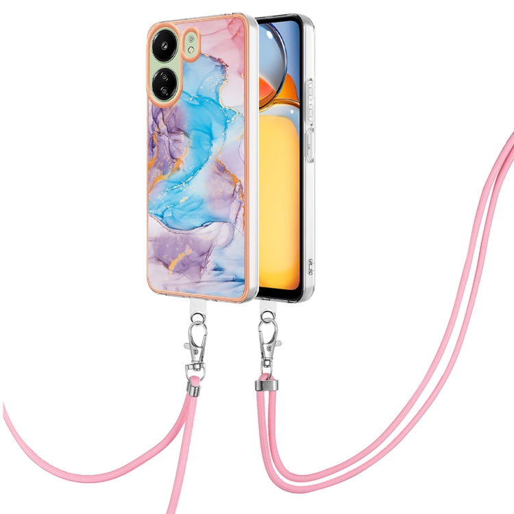 Electroplating IMD TPU Phone Case with Lanyard, For Xiaomi  Poco X6 Pro, For Xiaomi Redmi K70E, For Xiaomi Redmi Note 13 5G Global, For Xiaomi Redmi 13C 4G