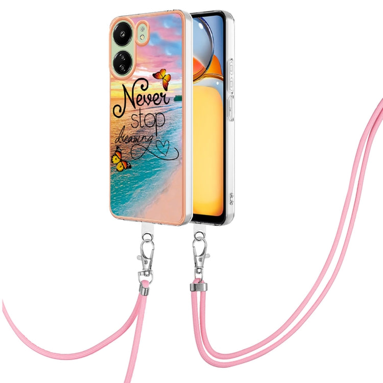 Electroplating IMD TPU Phone Case with Lanyard, For Xiaomi  Poco X6 Pro, For Xiaomi Redmi K70E, For Xiaomi Redmi Note 13 5G Global, For Xiaomi Redmi 13C 4G