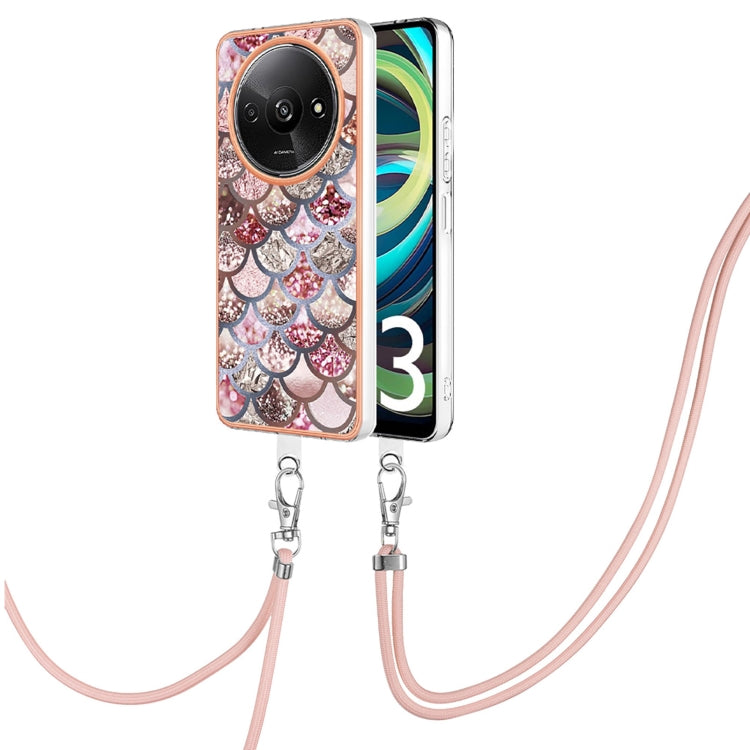 Electroplating IMD TPU Phone Case with Lanyard, For Xiaomi Redmi Note 13 Pro 4G Global, For Xiaomi Poco M6 Pro 4G, For Xiaomi Redmi A3, For Xiaomi Redmi Note 13 4G Global