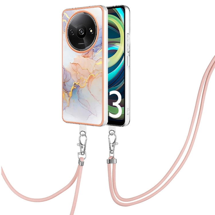 Electroplating IMD TPU Phone Case with Lanyard, For Xiaomi Redmi Note 13 Pro 4G Global, For Xiaomi Poco M6 Pro 4G, For Xiaomi Redmi A3, For Xiaomi Redmi Note 13 4G Global