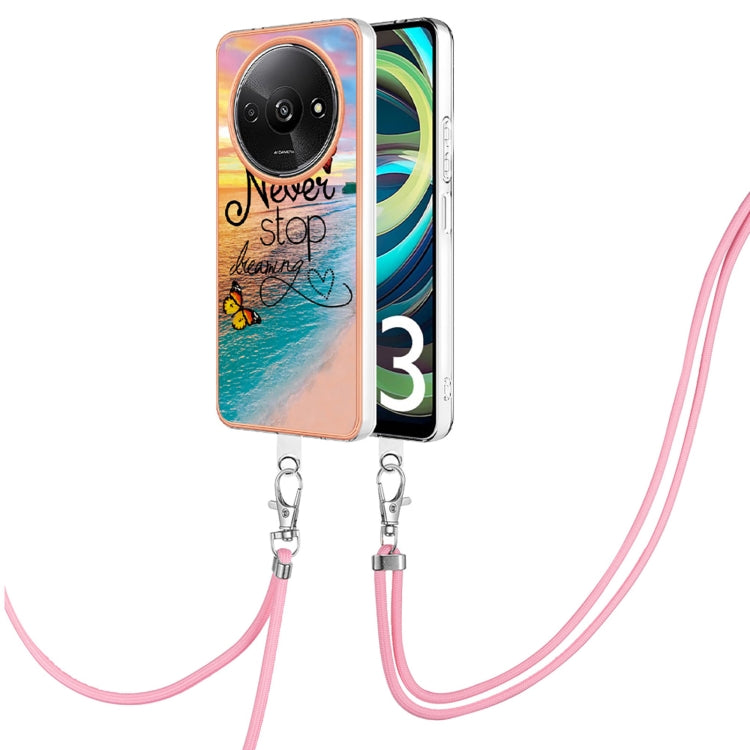 Electroplating IMD TPU Phone Case with Lanyard, For Xiaomi Redmi Note 13 Pro 4G Global, For Xiaomi Poco M6 Pro 4G, For Xiaomi Redmi A3, For Xiaomi Redmi Note 13 4G Global