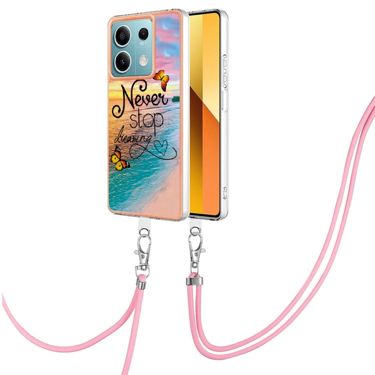 Electroplating IMD TPU Phone Case with Lanyard, For Xiaomi  Poco X6 Pro, For Xiaomi Redmi K70E, For Xiaomi Redmi Note 13 5G Global, For Xiaomi Redmi 13C 4G
