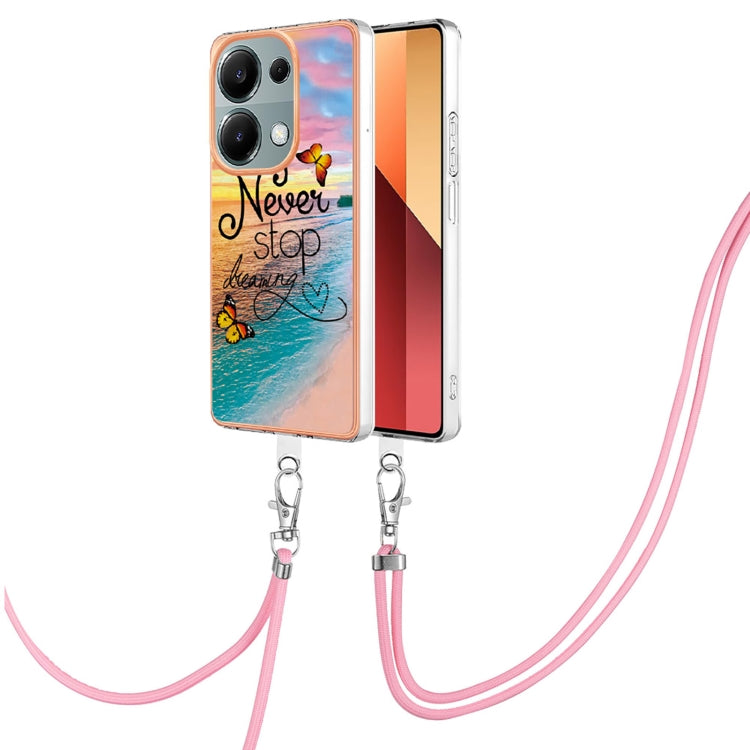 Electroplating IMD TPU Phone Case with Lanyard, For Xiaomi Redmi Note 13 Pro 4G Global, For Xiaomi Poco M6 Pro 4G, For Xiaomi Redmi A3, For Xiaomi Redmi Note 13 4G Global