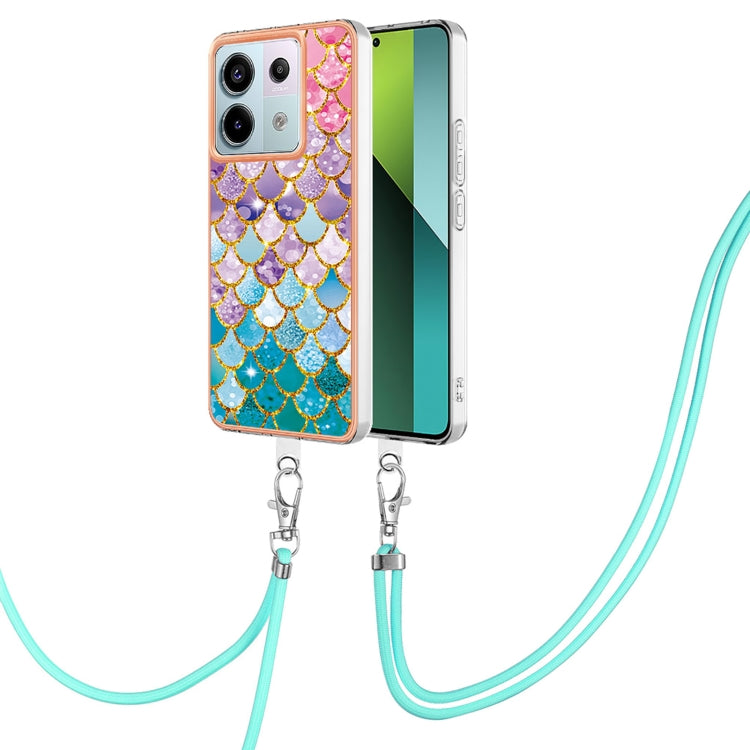 Electroplating IMD TPU Phone Case with Lanyard, For Xiaomi Redmi Note 13 Pro+ 5G, For Xiaomi Redmi Note 13 Pro 5G Global, For Xiaomi 13T/13T Pro, For Xiaomi Poco F5 5G / Redmi Note 12 Turbo