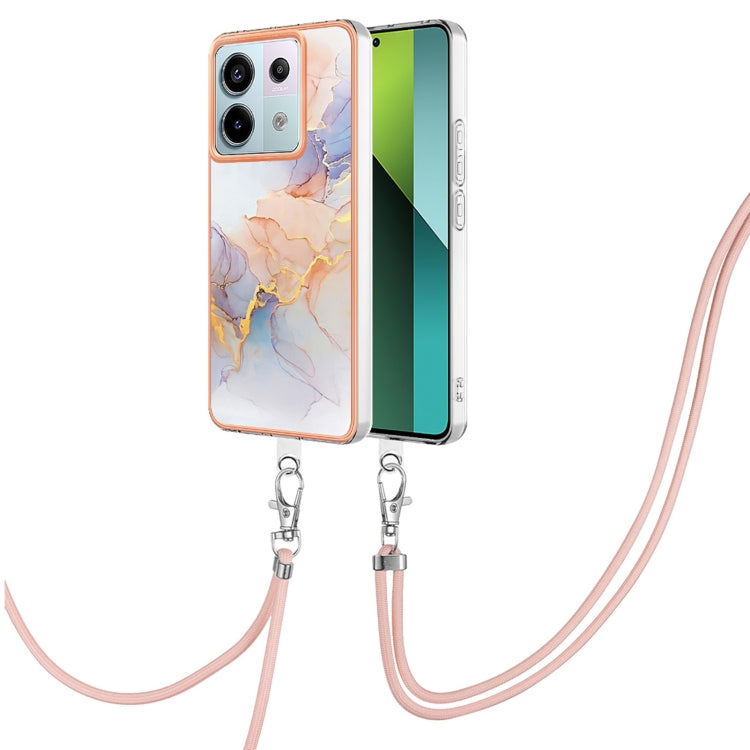 Electroplating IMD TPU Phone Case with Lanyard, For Xiaomi Redmi Note 13 Pro+ 5G, For Xiaomi Redmi Note 13 Pro 5G Global, For Xiaomi 13T/13T Pro, For Xiaomi Poco F5 5G / Redmi Note 12 Turbo