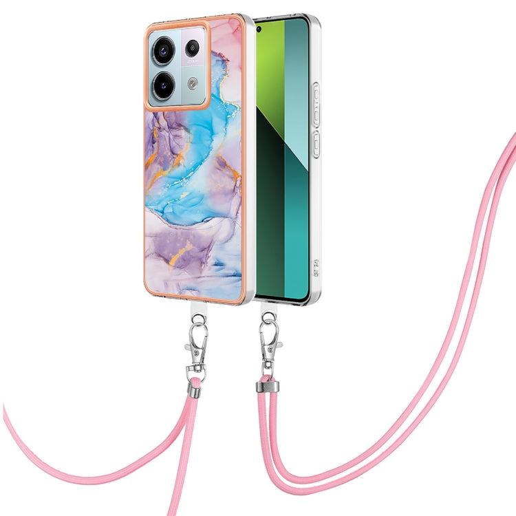Electroplating IMD TPU Phone Case with Lanyard, For Xiaomi Redmi Note 13 Pro+ 5G, For Xiaomi Redmi Note 13 Pro 5G Global, For Xiaomi 13T/13T Pro, For Xiaomi Poco F5 5G / Redmi Note 12 Turbo