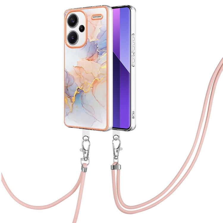 Electroplating IMD TPU Phone Case with Lanyard, For Xiaomi Redmi Note 13 Pro+ 5G, For Xiaomi Redmi Note 13 Pro 5G Global, For Xiaomi 13T/13T Pro, For Xiaomi Poco F5 5G / Redmi Note 12 Turbo
