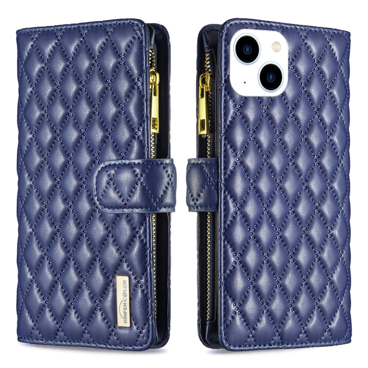 Diamond Lattice Zipper Wallet Leather Flip Phone Case, For iPhone 15 Pro Max, For iPhone 15 Pro, For iPhone 15 Plus, For iPhone 15