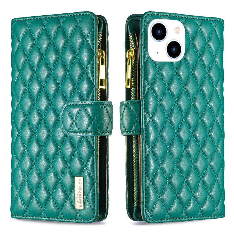 Diamond Lattice Zipper Wallet Leather Flip Phone Case, For iPhone 15 Pro Max, For iPhone 15 Pro, For iPhone 15 Plus, For iPhone 15