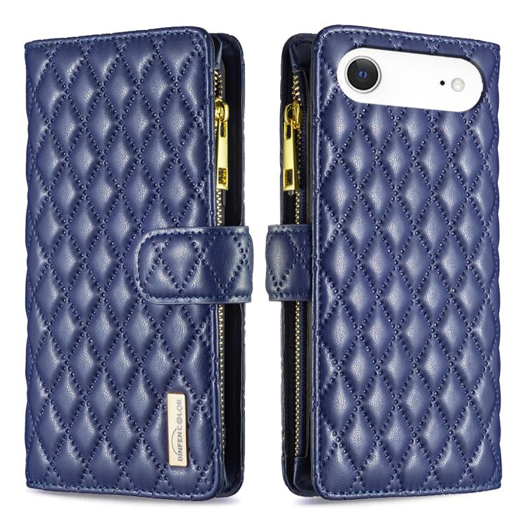 Diamond Lattice Zipper Wallet Leather Flip Phone Case, For iPhone 17 Pro Max, For iPhone 17 Pro, For iPhone 17, For iPhone 17 Air