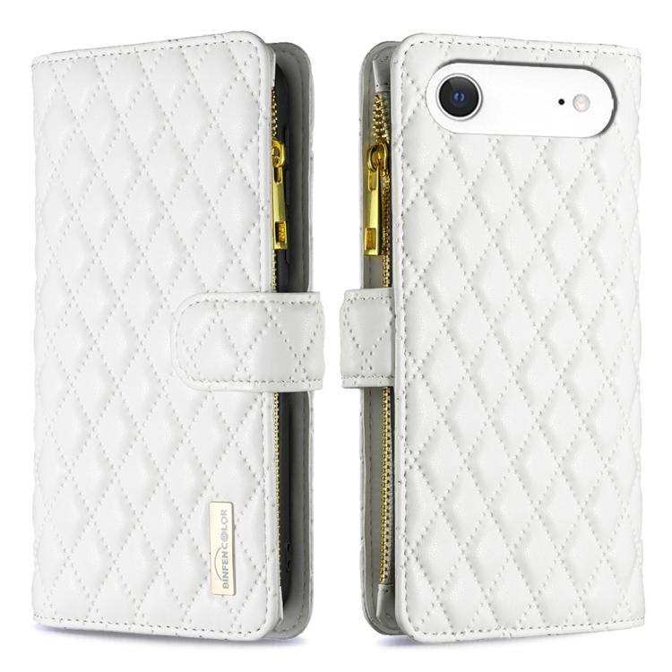 Diamond Lattice Zipper Wallet Leather Flip Phone Case, For iPhone 17 Pro Max, For iPhone 17 Pro, For iPhone 17, For iPhone 17 Air