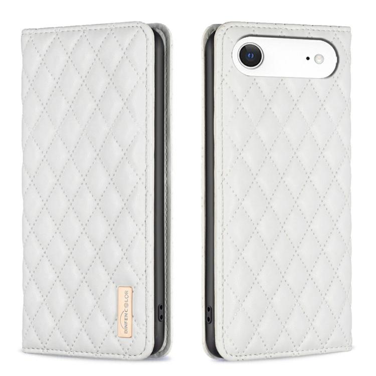 Diamond Lattice Magnetic Leather Flip Phone Case, For iPhone 16 Pro Max, For iPhone 16 Pro, For iPhone 16 Plus, For iPhone 16