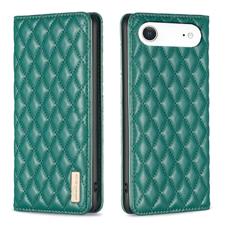 Diamond Lattice Magnetic Leather Flip Phone Case, For iPhone 16 Pro Max, For iPhone 16 Pro, For iPhone 16 Plus, For iPhone 16
