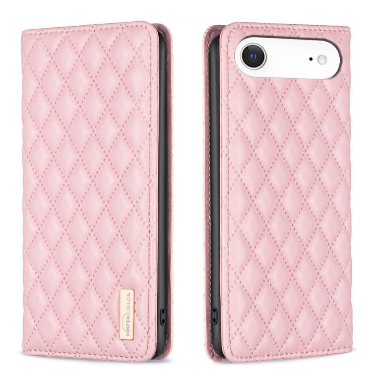 Diamond Lattice Magnetic Leather Flip Phone Case, For iPhone 16 Pro Max, For iPhone 16 Pro, For iPhone 16 Plus, For iPhone 16