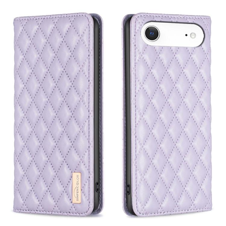 Diamond Lattice Magnetic Leather Flip Phone Case, For iPhone 16 Pro Max, For iPhone 16 Pro, For iPhone 16 Plus, For iPhone 16