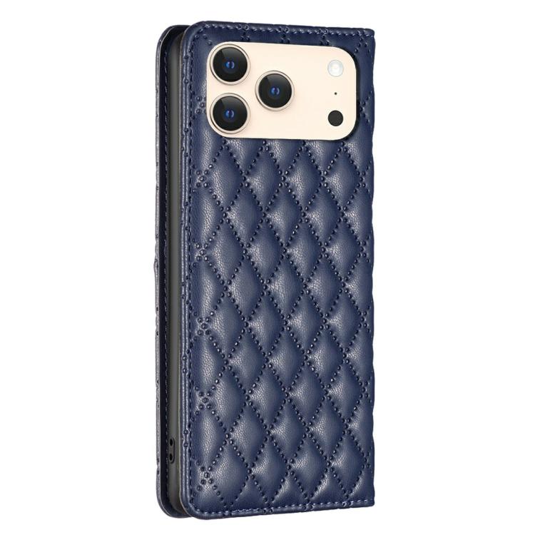 Diamond Lattice Magnetic Leather Flip Phone Case, For iPhone 16 Pro Max, For iPhone 16 Pro, For iPhone 16 Plus, For iPhone 16