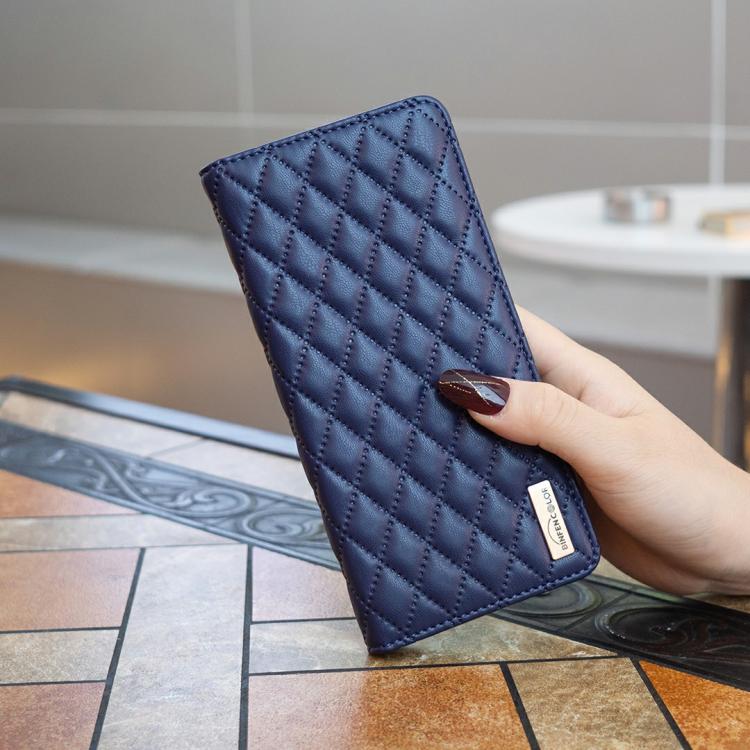 Diamond Lattice Magnetic Leather Flip Phone Case, For iPhone 16 Pro Max, For iPhone 16 Pro, For iPhone 16 Plus, For iPhone 16