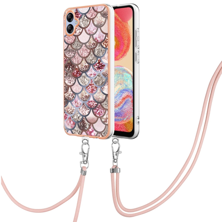 Electroplating IMD TPU Phone Case with Lanyard, For Samsung Galaxy A04e
