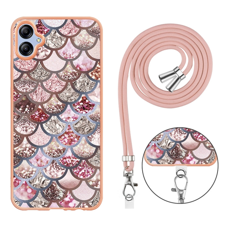 Electroplating IMD TPU Phone Case with Lanyard, For Samsung Galaxy A04e
