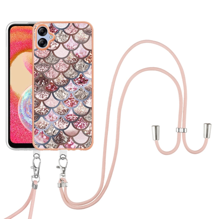 Electroplating IMD TPU Phone Case with Lanyard, For Samsung Galaxy A04e