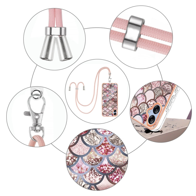 Electroplating IMD TPU Phone Case with Lanyard, For Samsung Galaxy A04e