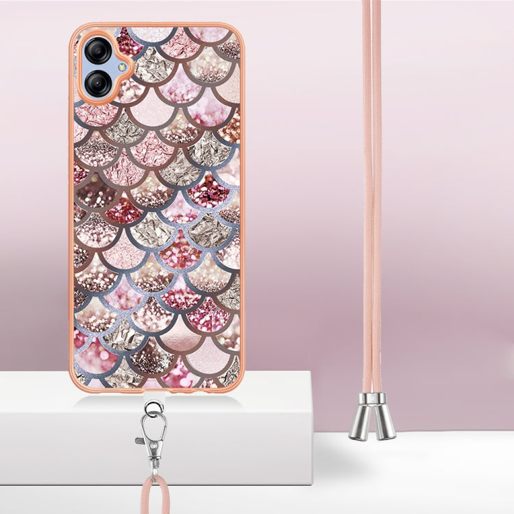 Electroplating IMD TPU Phone Case with Lanyard, For Samsung Galaxy A04e