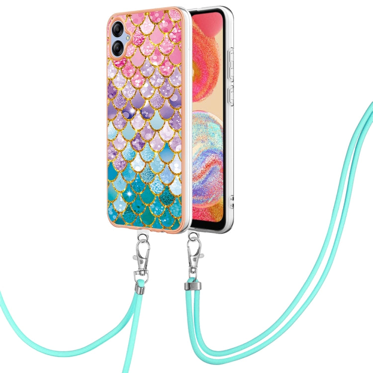 Electroplating IMD TPU Phone Case with Lanyard, For Samsung Galaxy A04e