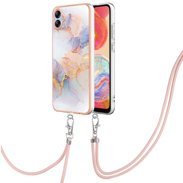 Electroplating IMD TPU Phone Case with Lanyard, For Samsung Galaxy A04e