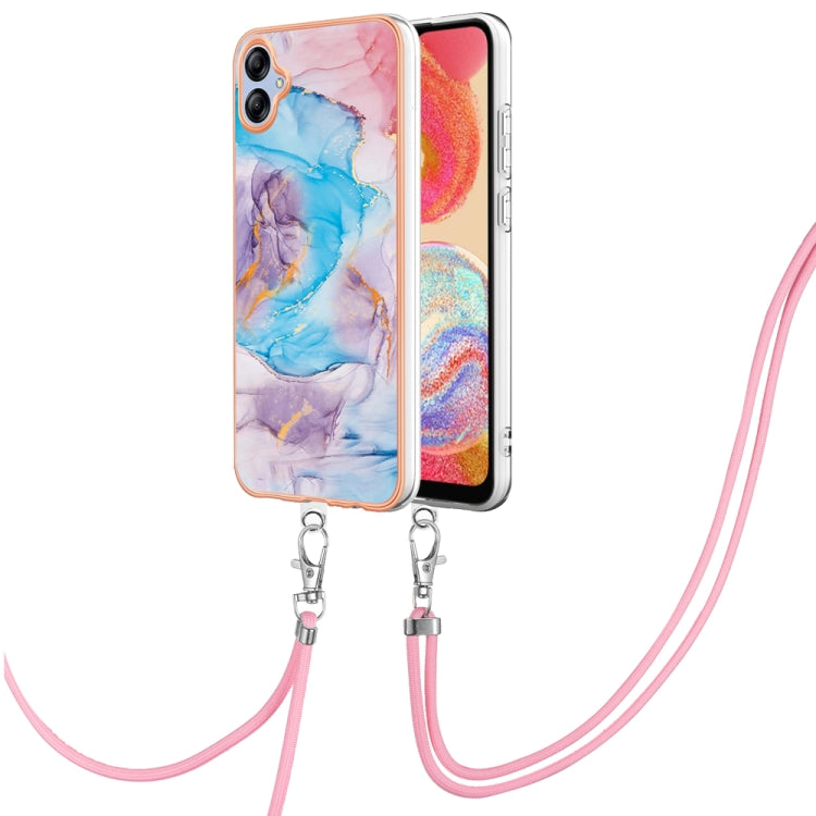 Electroplating IMD TPU Phone Case with Lanyard, For Samsung Galaxy A04e