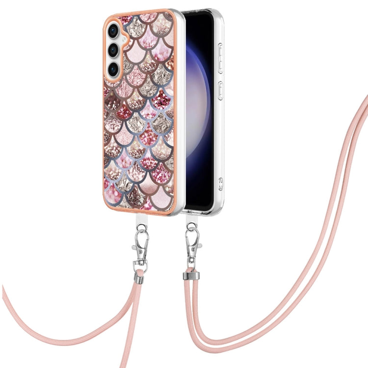 Electroplating IMD TPU Phone Case with Lanyard, For Samsung Galaxy A05s, For Samsung Galaxy A25 5G, For Samsung Galaxy S23 FE 5G, For Samsung Galaxy A24 4G