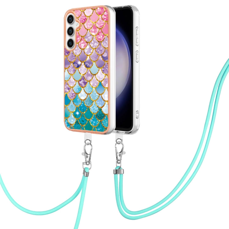 Electroplating IMD TPU Phone Case with Lanyard, For Samsung Galaxy A05s, For Samsung Galaxy A25 5G, For Samsung Galaxy S23 FE 5G, For Samsung Galaxy A24 4G