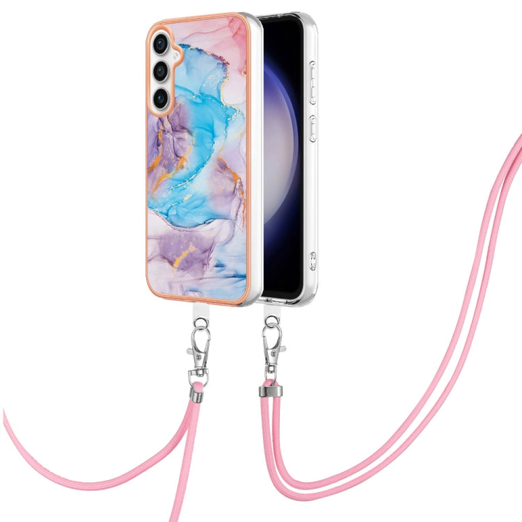 Electroplating IMD TPU Phone Case with Lanyard, For Samsung Galaxy A05s, For Samsung Galaxy A25 5G, For Samsung Galaxy S23 FE 5G, For Samsung Galaxy A24 4G
