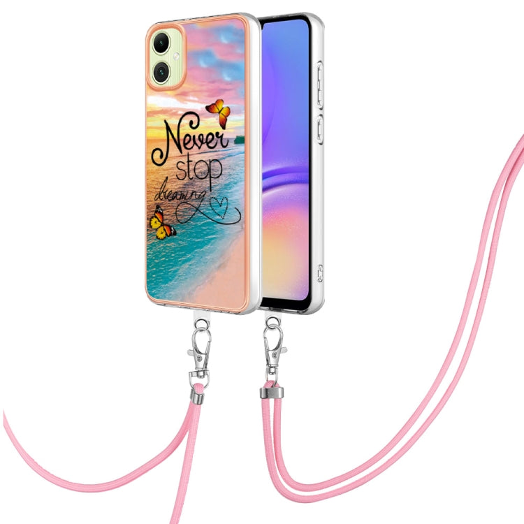 Electroplating IMD TPU Phone Case with Lanyard, For Samsung Galaxy A15 5G, For Samsung Galaxy A55, For Samsung Galaxy A35, For Samsung Galaxy A05