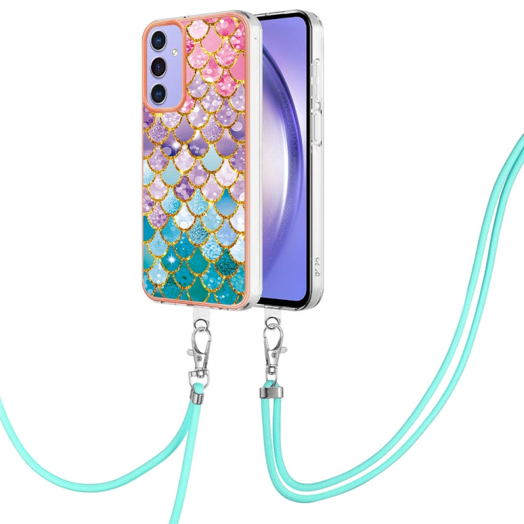 Electroplating IMD TPU Phone Case with Lanyard, For Samsung Galaxy A15 5G, For Samsung Galaxy A55, For Samsung Galaxy A35, For Samsung Galaxy A05