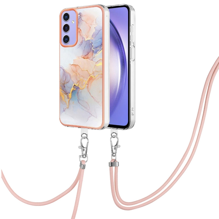 Electroplating IMD TPU Phone Case with Lanyard, For Samsung Galaxy A15 5G, For Samsung Galaxy A55, For Samsung Galaxy A35, For Samsung Galaxy A05