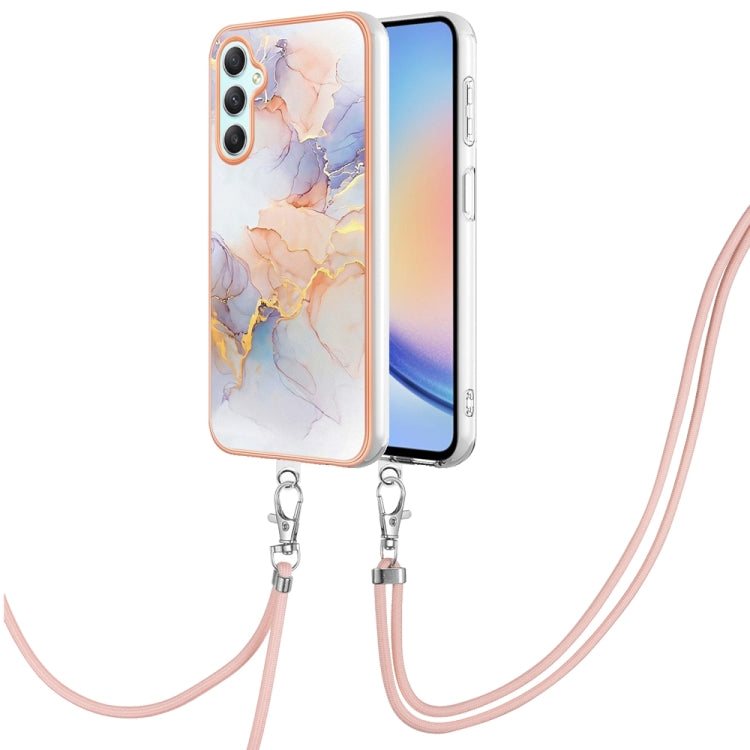 Electroplating IMD TPU Phone Case with Lanyard, For Samsung Galaxy A05s, For Samsung Galaxy A25 5G, For Samsung Galaxy S23 FE 5G, For Samsung Galaxy A24 4G