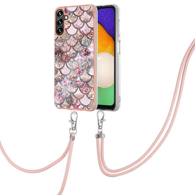 Electroplating IMD TPU Phone Case with Lanyard, For Samsung Galaxy A15 5G, For Samsung Galaxy A55, For Samsung Galaxy A35, For Samsung Galaxy A05