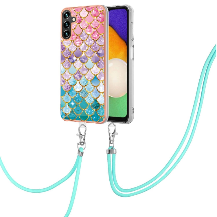 Electroplating IMD TPU Phone Case with Lanyard, For Samsung Galaxy A15 5G, For Samsung Galaxy A55, For Samsung Galaxy A35, For Samsung Galaxy A05