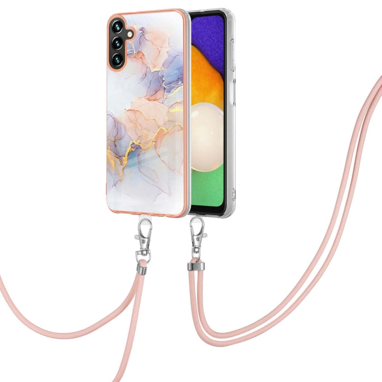 Electroplating IMD TPU Phone Case with Lanyard, For Samsung Galaxy A15 5G, For Samsung Galaxy A55, For Samsung Galaxy A35, For Samsung Galaxy A05