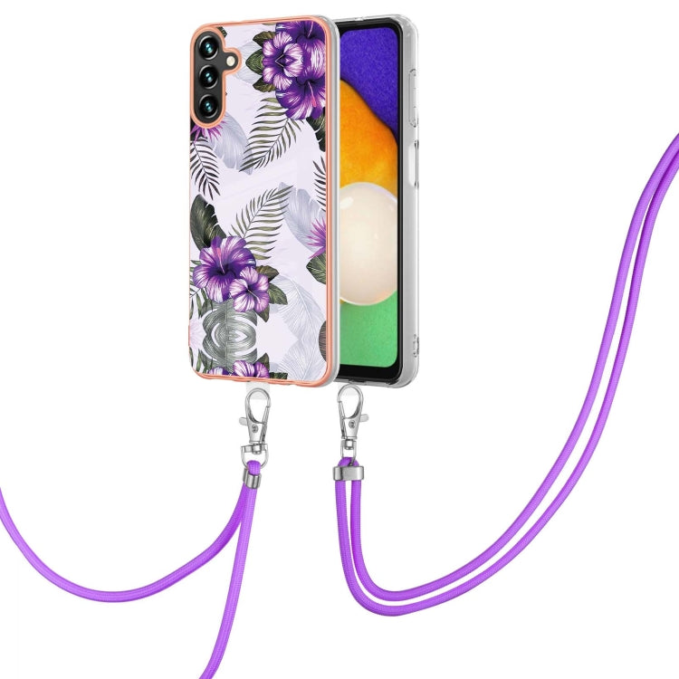 Electroplating IMD TPU Phone Case with Lanyard, For Samsung Galaxy A15 5G, For Samsung Galaxy A55, For Samsung Galaxy A35, For Samsung Galaxy A05