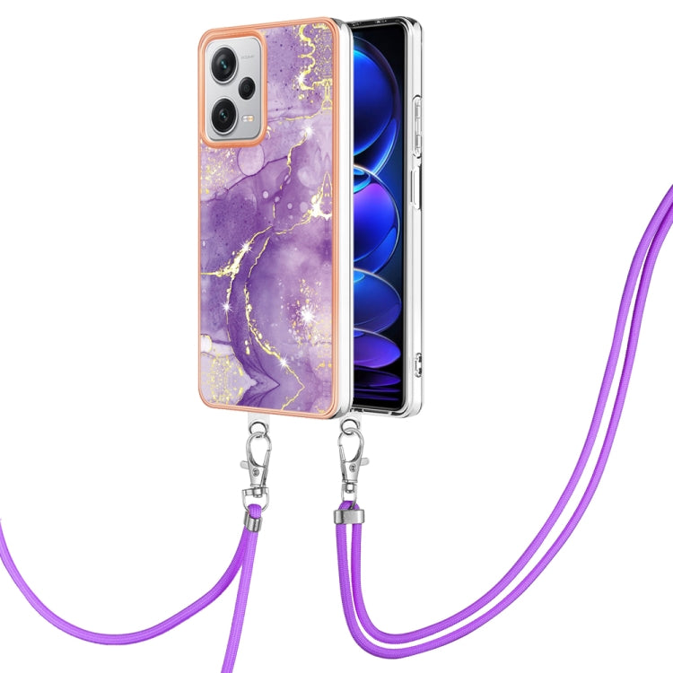 Electroplating Marble Dual-side IMD Phone Case with Lanyard