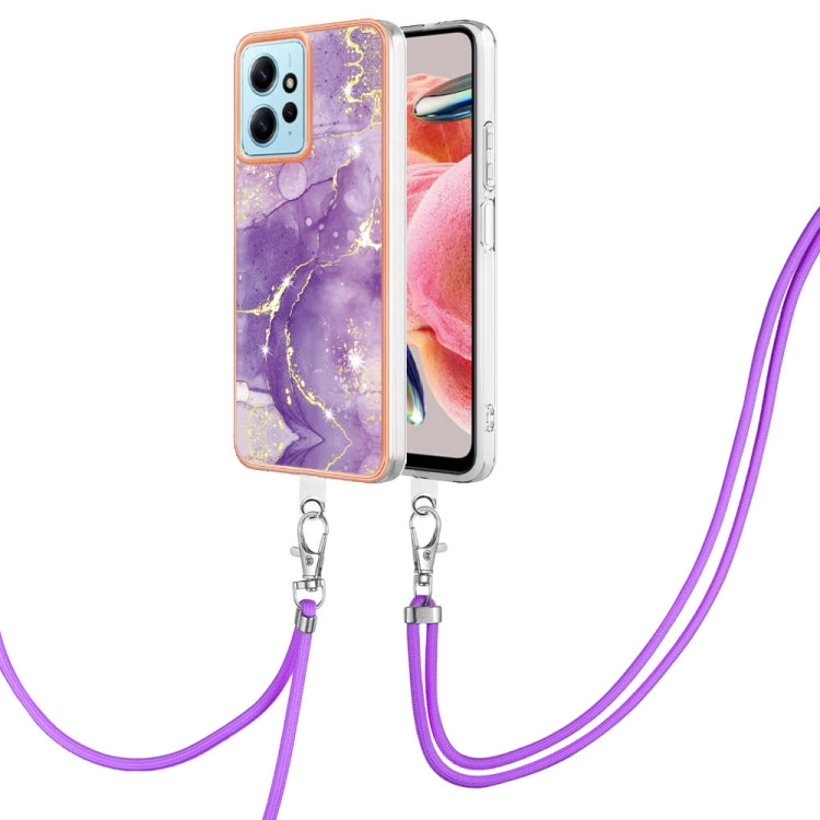 Electroplating Marble Dual-side IMD Phone Case with Lanyard