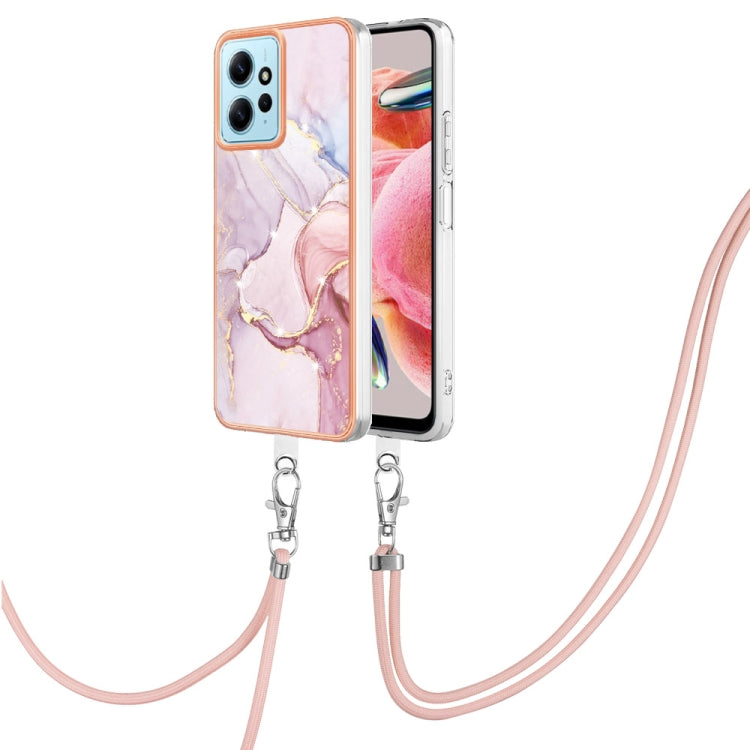 Electroplating Marble Dual-side IMD Phone Case with Lanyard